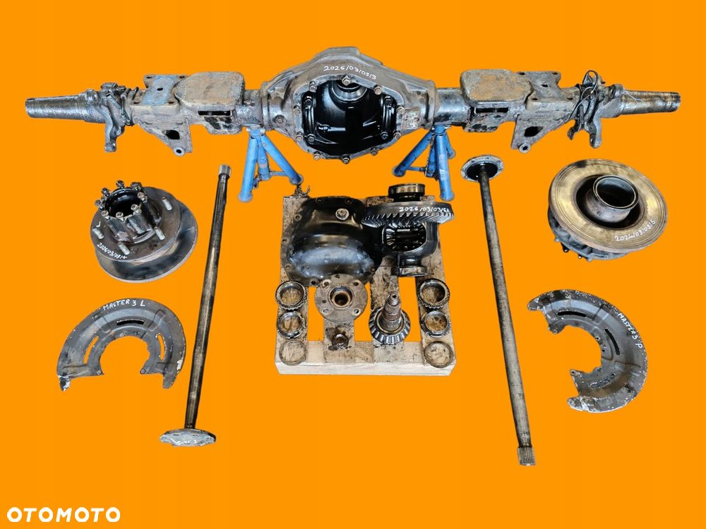 dyferencjał 11/46 mostu tył bliźniak 29 zębów master iii movano b nv400 10+ - 2