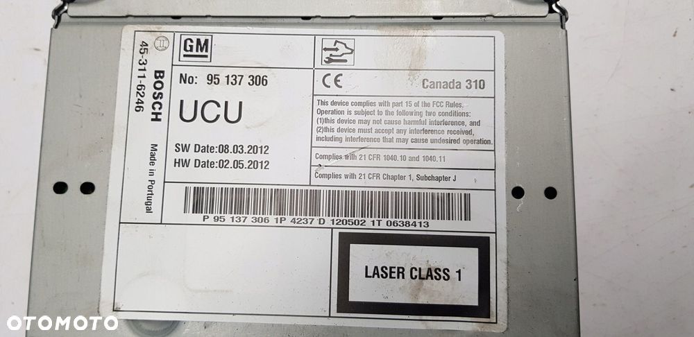 radio nawigacja Chevrolet Cruze - 12