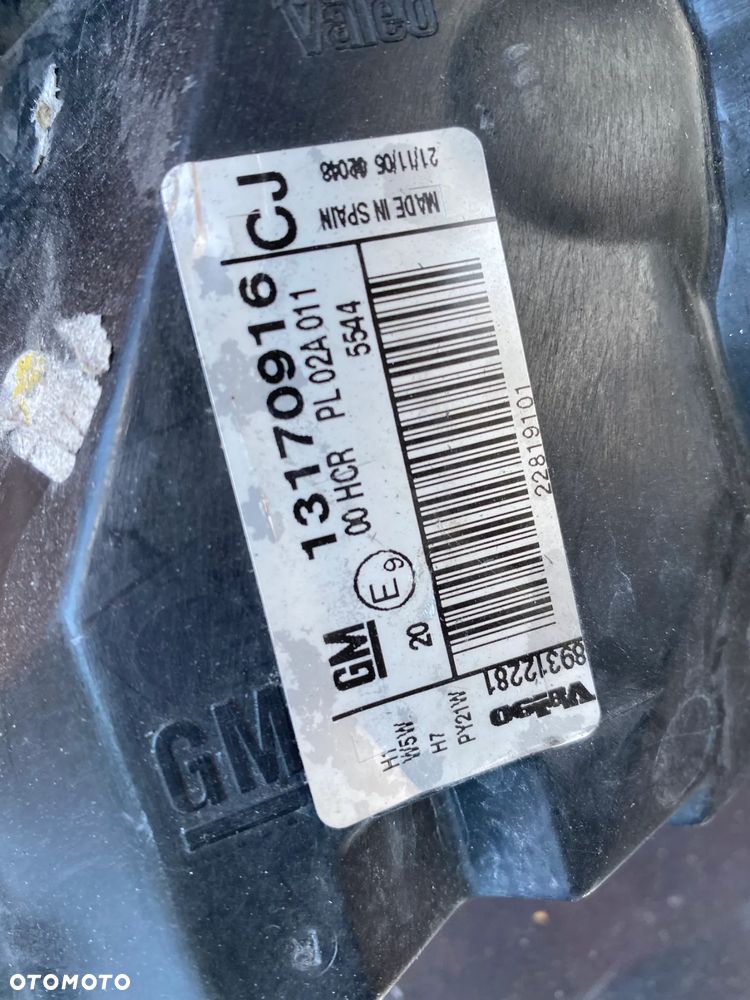 lampy opel signum vectra c lift komplet eu całe - 9