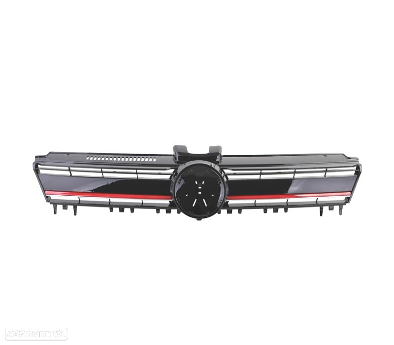 GRELHA FRONTALVW GOLF 7 12-17 LOOK R PRETO VERMELHO - 3