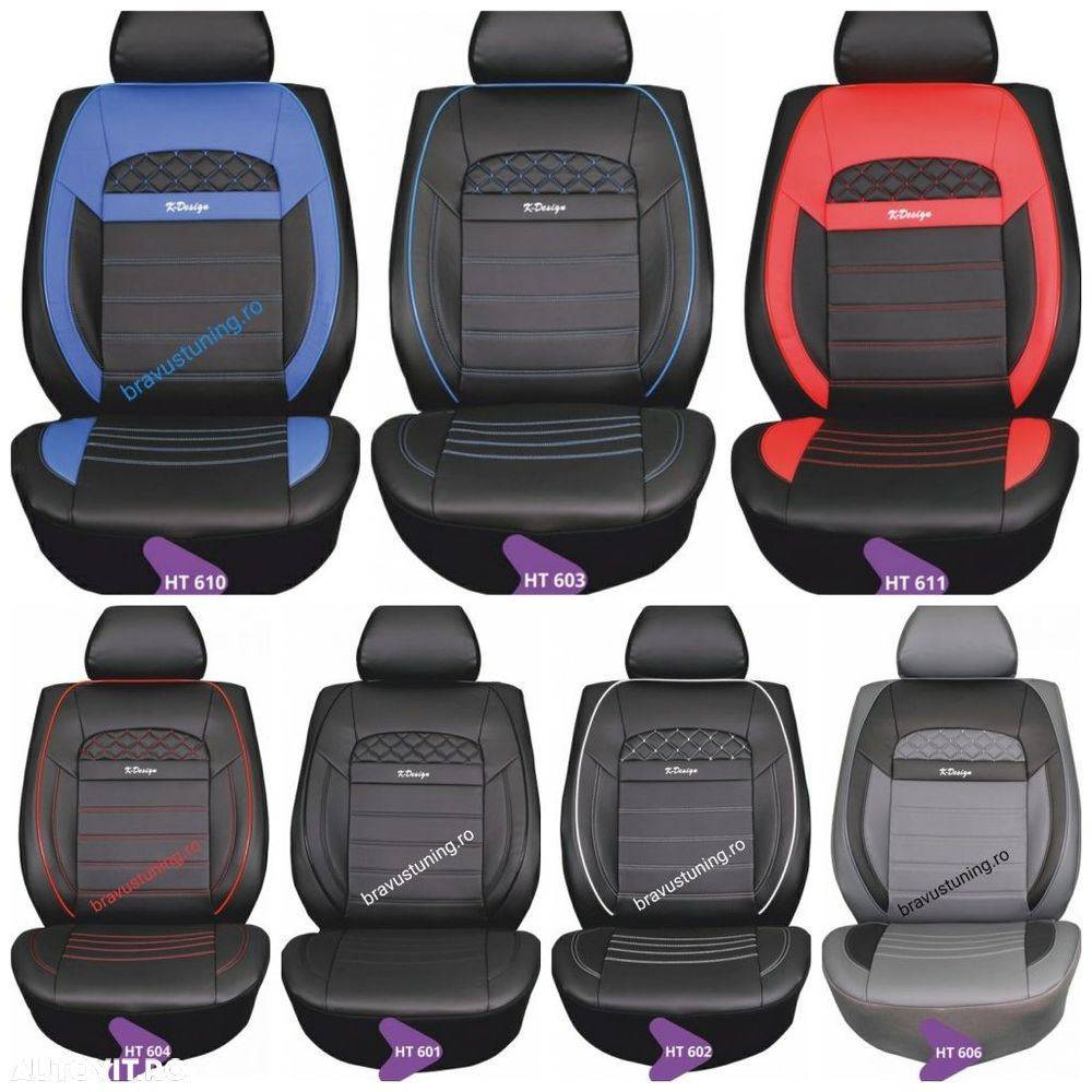 Huse scaun auto Piele Ecologica Skoda,Opel, Duster,Ford, Passat,Golf, - 4