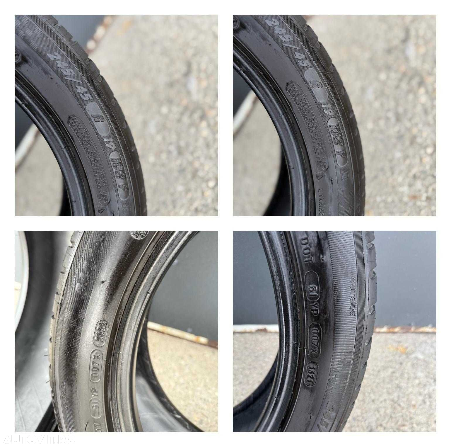 Set 2 Anvelope Vara 245 45 19 Michelin PilotSport // Dot 2022 // 6 mm - 8