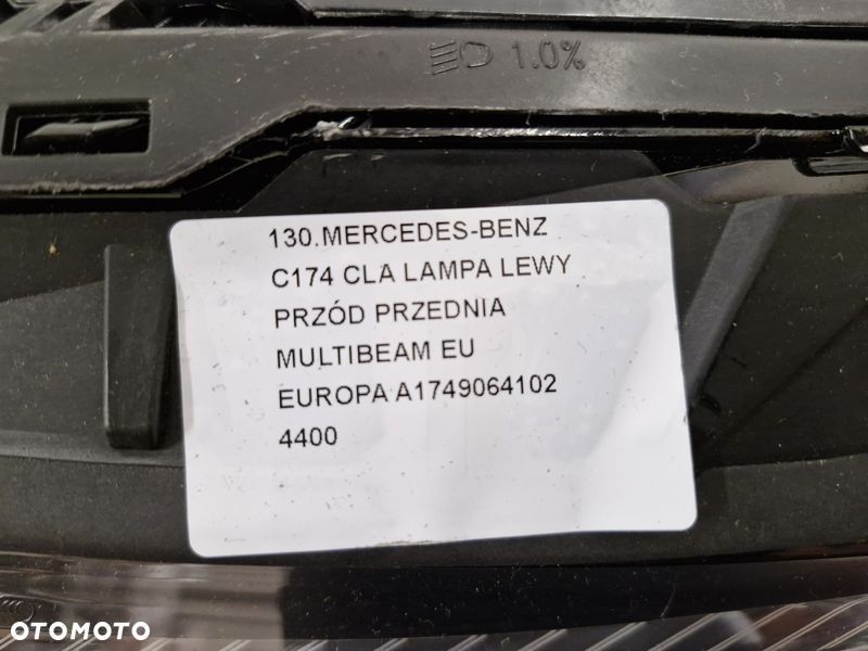 mercedes cla c174 w174 lampa lewy przód lewa przednia reflektor multibeam eu a1749064102 - 4