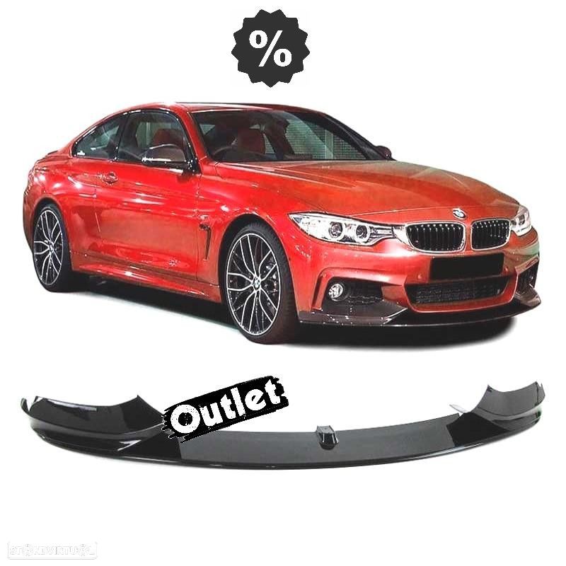 R281871C2 SPOILER LIP FRONTAL BMW F32 F33 F36 13-20 LOOK M PERFORMANCE PRETO BRI - 1