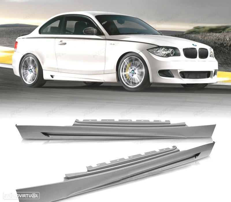 EMBALADEIRAS LATERAIS BMW E81 E82 E88 06-13 LOOK M PERFORMANCE - 1