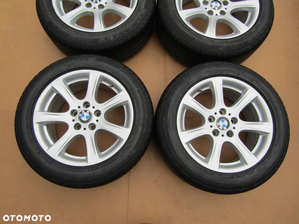 4 x Felgi Aluminiowe Koła 17 BMW 3 E90 E91 E92 E93 1 E87 8 j 5x120 ET34 piasta 72,6 mm + Opony 225/55 17 Bridgestone 7,5 mm Letnie - 7