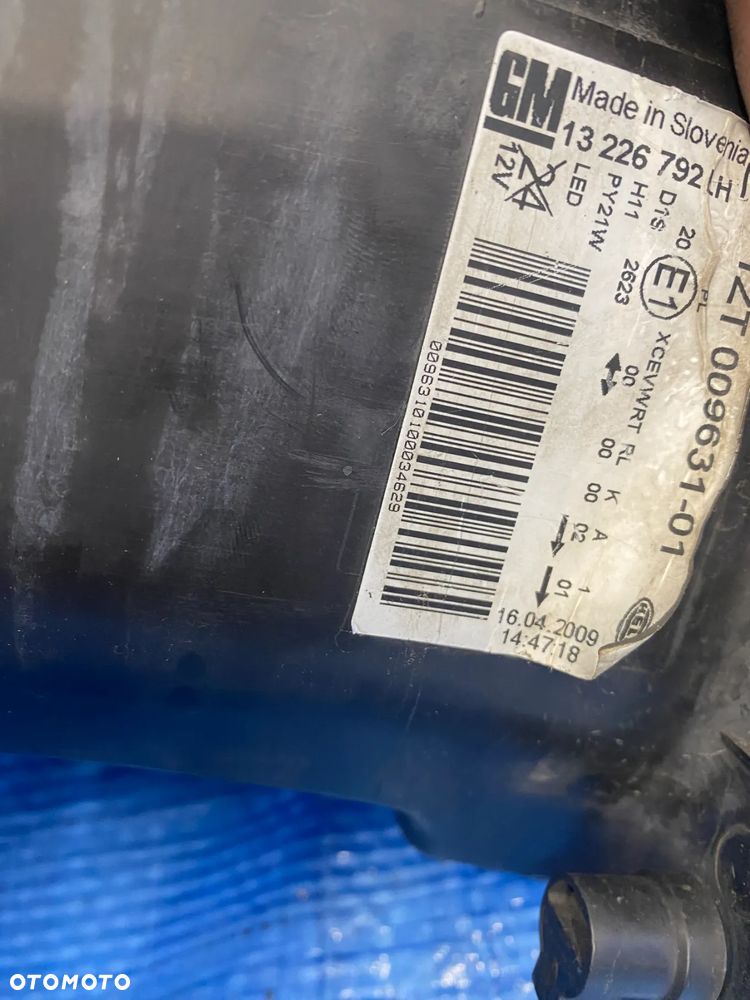 OPEL INSIGNIA A LAMPA KSENON BI-XENON LEWA LEWY PRZÓD PRZEDNIA 13226792H EUROPA - 13