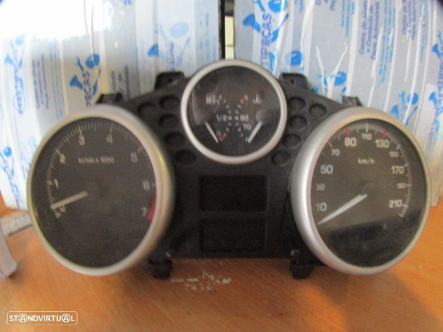 Quadrante 9666636780 PEUGEOT 206 + 2010 1.4I 75CV 5P CINZA KM/H  DIGITAL - 1