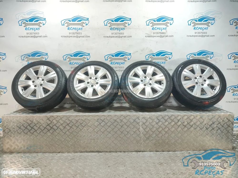 Jantes 16" | 5x112 - Originais Mercedes Benz - 7J | ET43 | 5 x 112 - 205 55 16 | Pneus | Jante | A2044012602 | 2044012602 | 16 Polegadas | Conjunto - 2