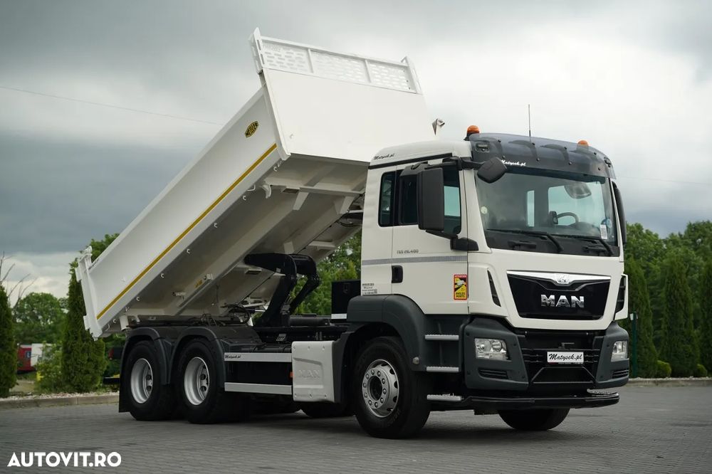 MAN TGS 26.400 / 6X4 / BASCULATOR DUBLĂ / HYDRODOLTA / AUTOMAT / EURO 6 - 6