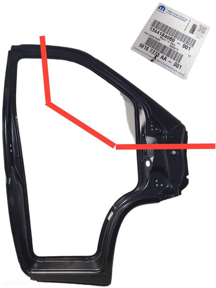 NOWY ORYGINALNY PRAWY PRZEDNI SŁUPEK GÓRNY DACHU SZYBY PEUGEOT BOXER JUMPER FIAT DUCATO III 14-25 - 1