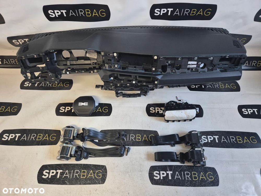 DACIA DUSTER 3 III BIGSTER DESKA ROZDZIELCZA KONSOLA KOKPIT PULPIT PODUSZKI AIRBAG AIR BAG PASY KIT SET - 1