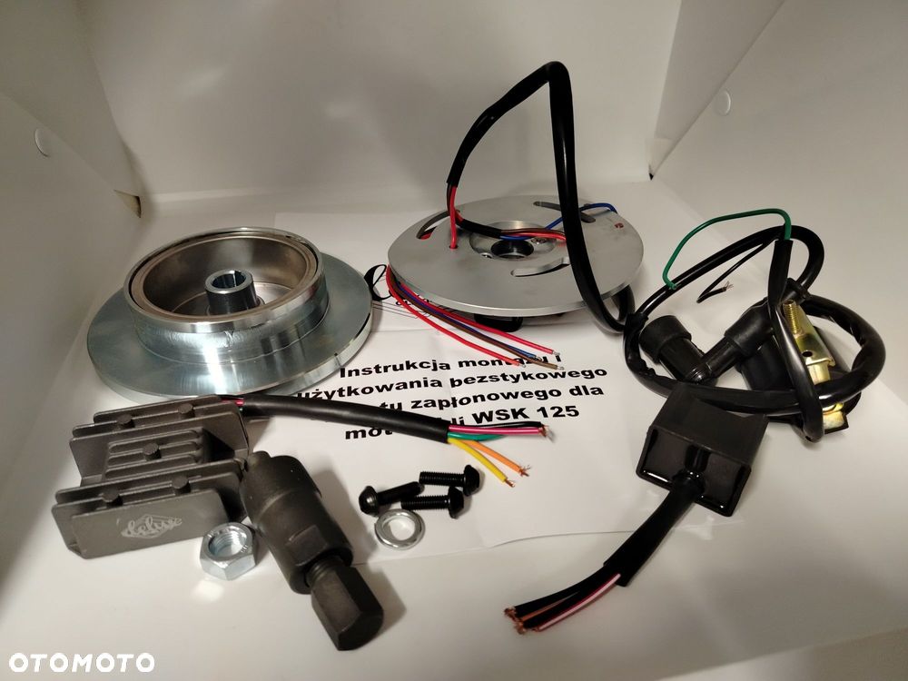 Zapłon CDI WSK125, ciężkie koło, zapłon bezstykowy 12V WSK 125, nowy, - 2
