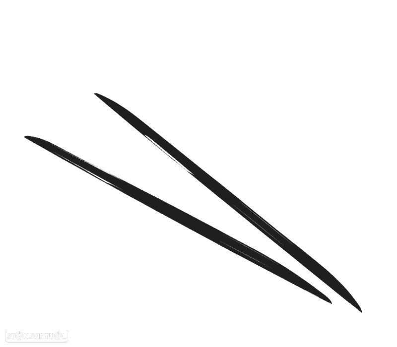 FRISOS LATERAIS INFERIORES BMW G22 20- LOOK M PERFORMANCE PRETO BRILHANTE - 3