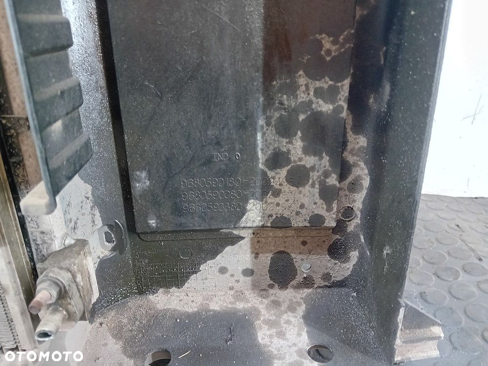 ZESTAW CHŁODNIC WODA KLIMA WENTYLATOR PEUGEOT 308 I 9680590180  9680590080 - 8