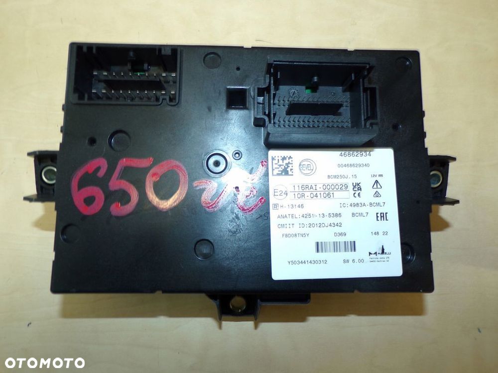 MOVANO JUMPER BOXER 19- EURO 6 MODUŁ BODY BSI BCM NOWY 46862934 - 1