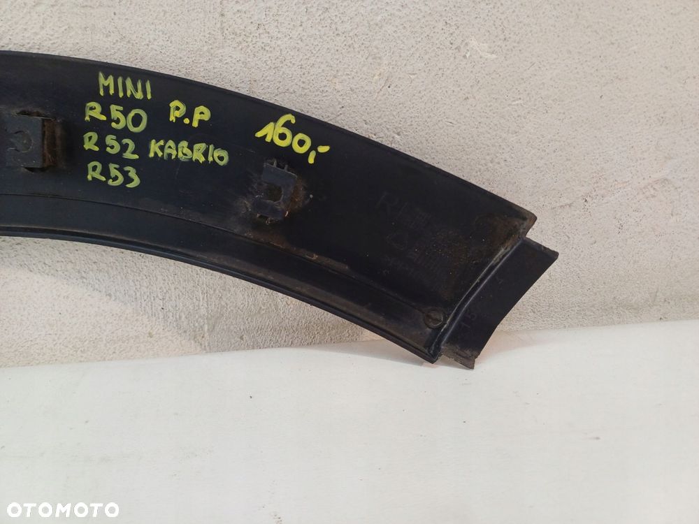 listwa błotnika prawy przód mini r50 r53 r52 kabrio - 10
