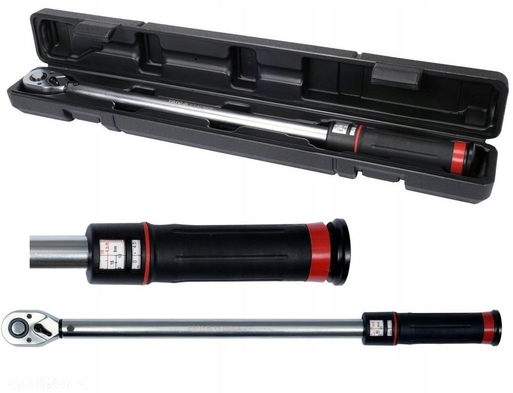 YATO KLUCZ DYNAMOMETRYCZNY 1/2" 65-350Nm CERTYFIKAT WALIZKA YT-07609 DO KÓŁ - 1