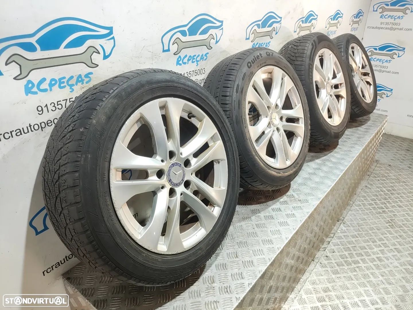 Jantes 16" Borbet | Mercedes Benz - Class C | W204 - ORIGINAIS - 7J | ET43 | 5x112 - 16 Polegadas | A2044017202 | 2044017202 | Jante | 5 x 112 | 205 55 16 - 1