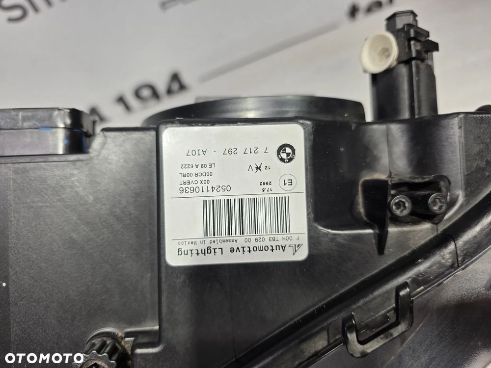 BMW X3 F25 10-14 XENON + LED SKRĘTNY DYNAMIC LEWA LAMPA PRZEDNIA PRZÓD , NR F00HTB302900 / 7217297 / 0524110636 , NR AUKCJI LPP196 - 15