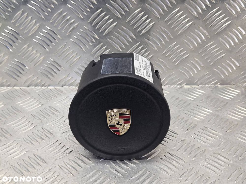 PORSCHE CAYENNE II 10-17R PODUSZKA AIR BAG KIEROWCY CZARNA ORYGINAL 7P5880201A - 2