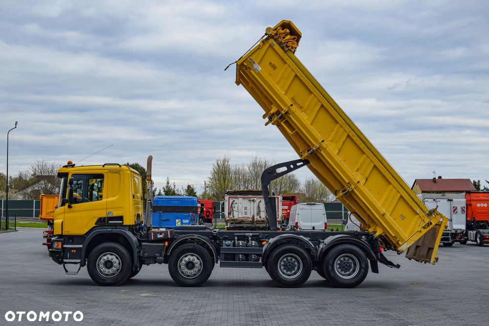 Scania P410 / 8x4 / EURO 6 / WYWROTKA / HYDROBURTA / AUTOMAT / KAMERA COFANIA / NAWIGACJA / HAK / NISKI PRZEBIEG / SERWISOWANY / SPROWADZONY - 20