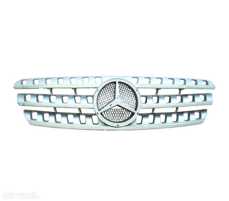 GRELHA FRONTAL MERCEDES ML W163 98-05 CROMADA - 3