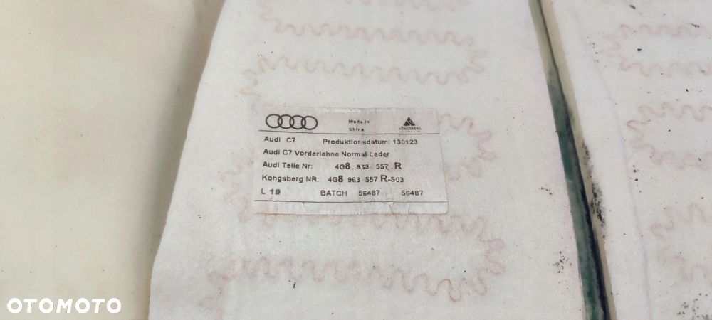 MATA GRZEWCZA FOTELA GÓRA AUDI A6 C7 A7 4G8963557R - 6