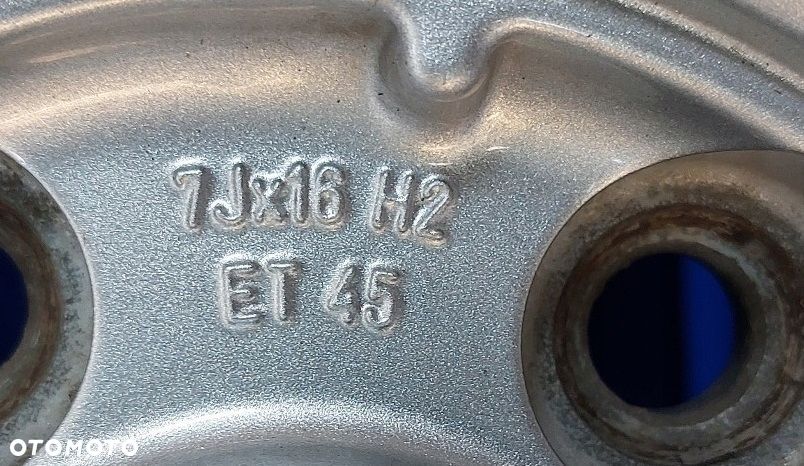 felga aluminiowa koło zapasowe vw audi 16'' 4a0601025p - 7
