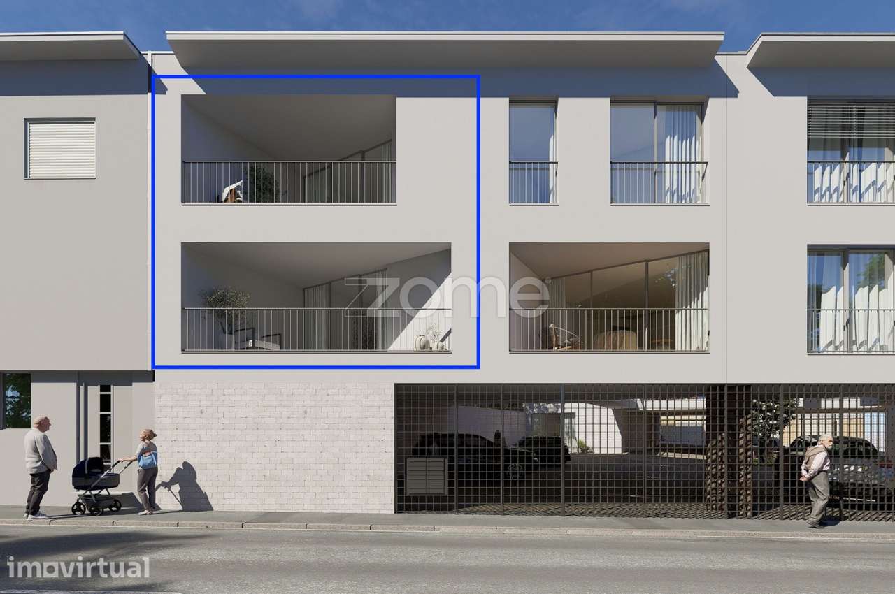 T2 Duplex Novo com 2 varandas em V N Gaia | Estacionamento|Elevador