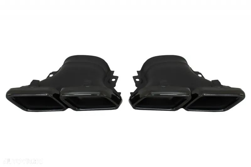 Difuzor Bara Spate compatibil cu Mercedes GLC Coupe C253 Sport Line (2015-2019) GLC63 Design Evacuari Negre - 6