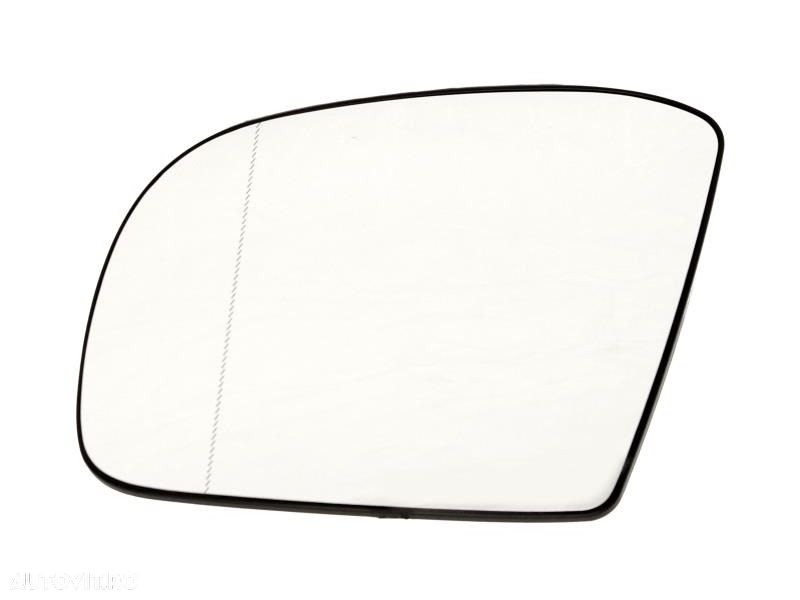 Geam oglinda exterioara Mercedes Clasa ML (W164), 07.2005-2008; Clasa R (V251), 09.2005-04.2010, stanga/dreapta, incalzit; sticla asferica; geam cromat, - 1