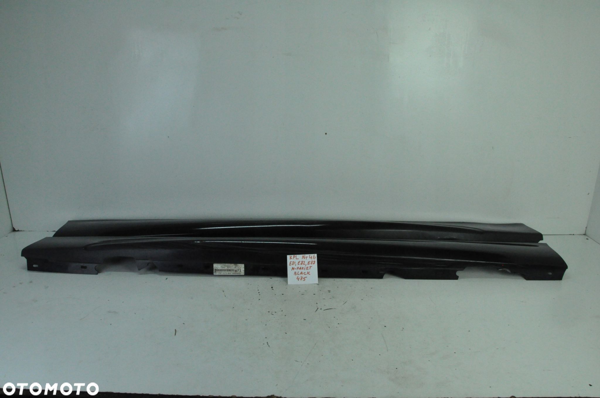 Bmw E81 E82 E88 Listwa Progowa Lewa Prawa M-Pakiet Black 475 Kpl 46 - 1
