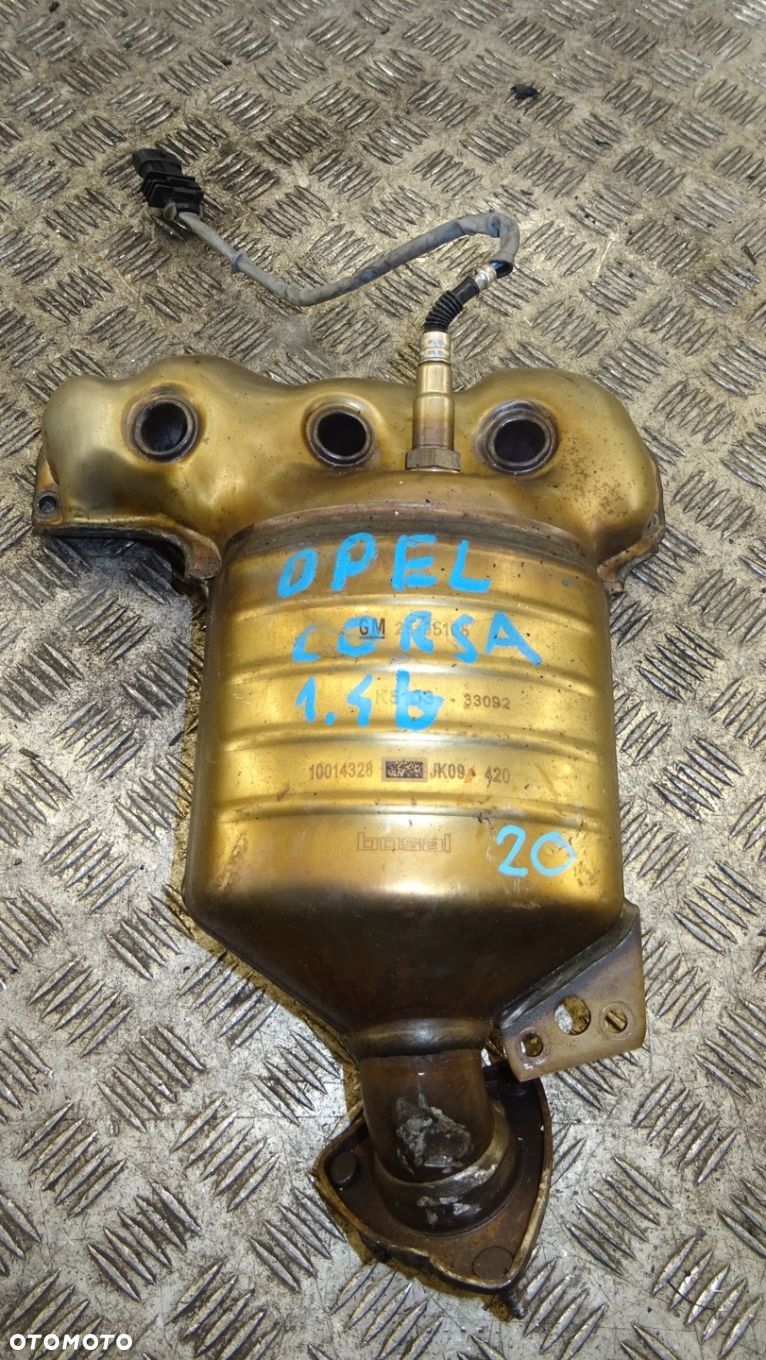 OPEL CORSA E 1.4 B KATALIZATOR KOLEKTOR WYDECHOWY 25195105 NR 20 - 1