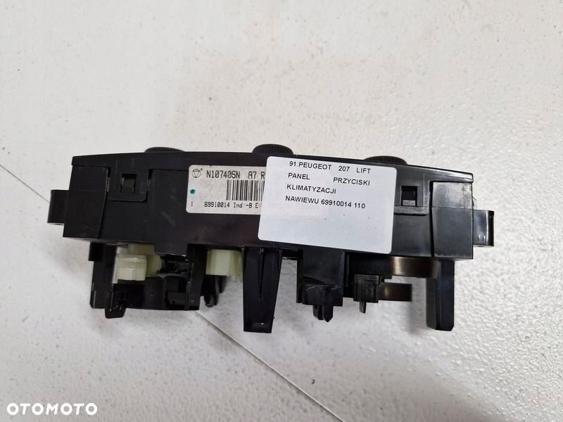 peugeot 207 lift panel przyciski nawiewu klimatyzacji 69910014 - 5
