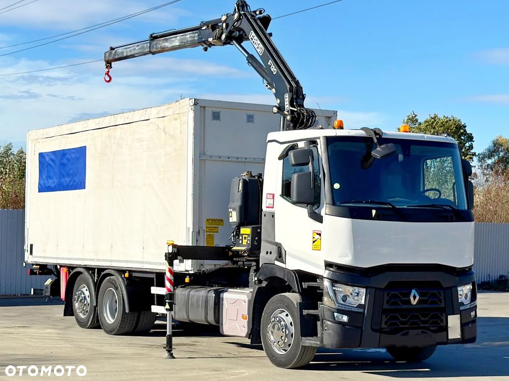 Renault T380 * PLANDEKA 6,80 m * FASSI F120B.2.22 * STAN BDB - 2