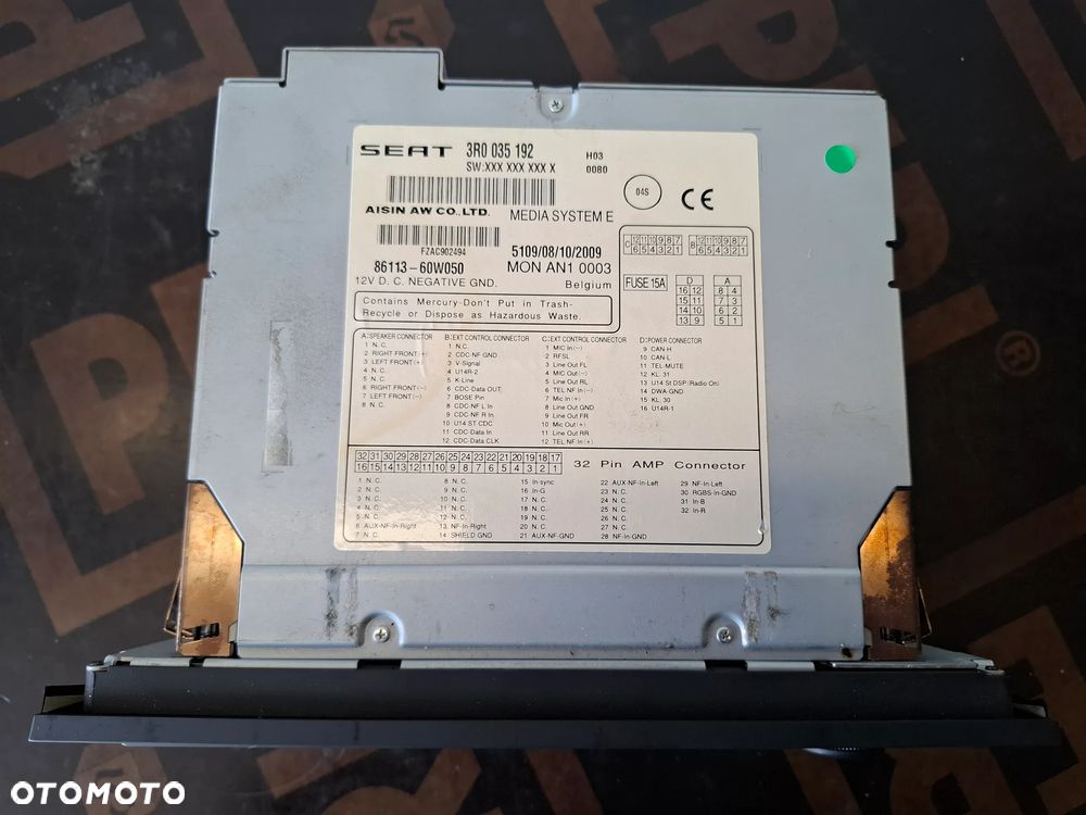 Radio Fabryczne Nawigacja Navi GPS RNS-E Seat Exeo 3R0035192 - 8