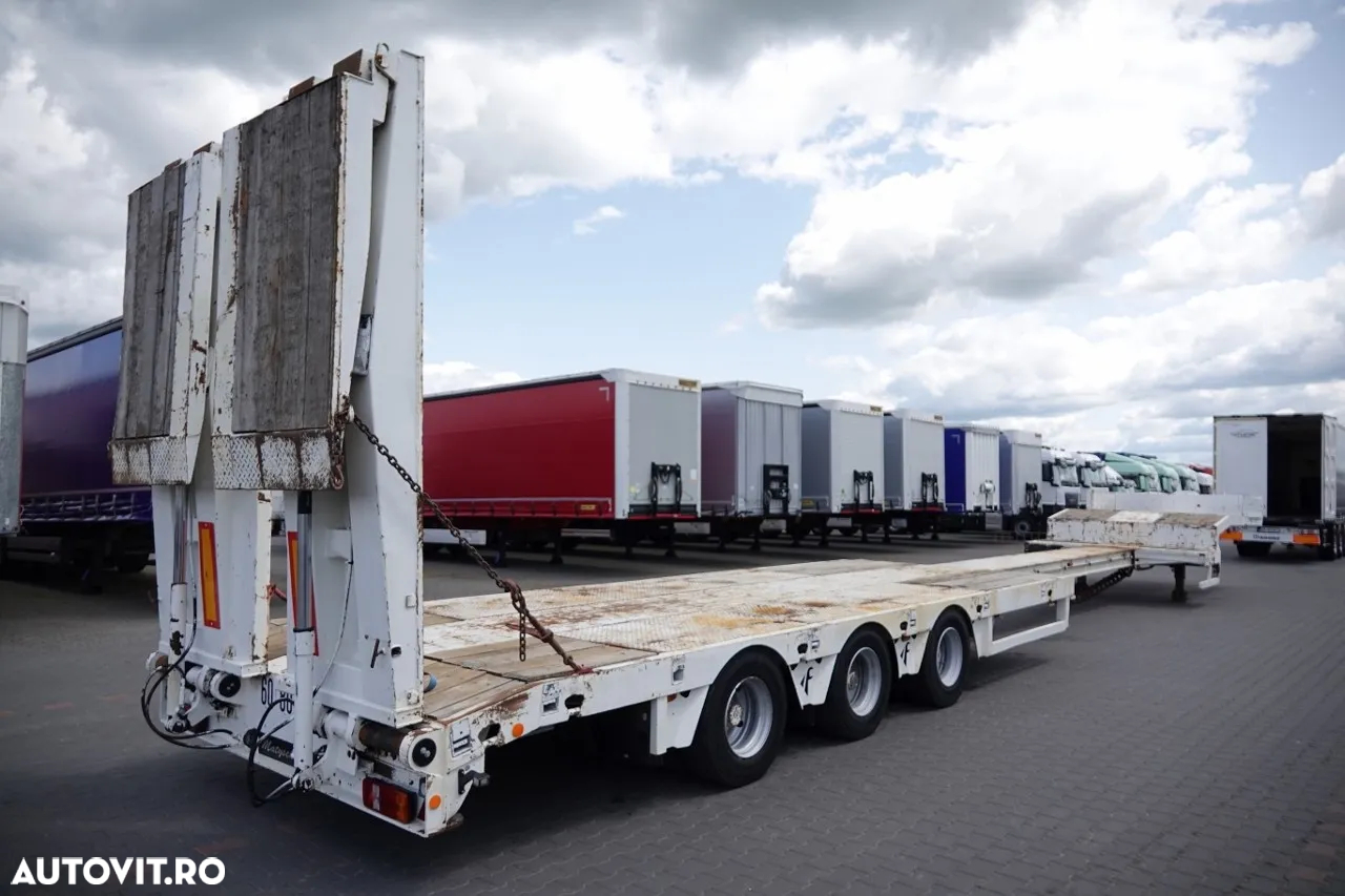 Faymonville ȘASIU JOS FAYMONVILLE / STN-3A / EXTENSIBIL / VANZĂ PORTABILE / 19 M / RAMPE HIDRAULICE / IMPORTATE - 9