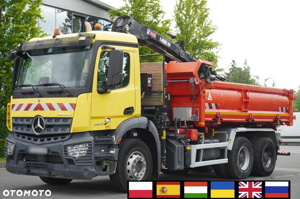 Mercedes-Benz Arocs 2640 6x4 / 100 tys. km! / HIAB X-Hiduo 158 / rotator / Wywrotka 2-stronna - 1