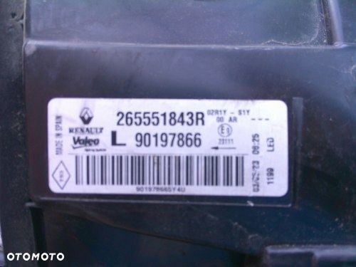 RENAULT MEGANE IV HB 20- LIFT LAMPA TYLNA LEWA KLAPA LED EUROPA 265502194R - 4