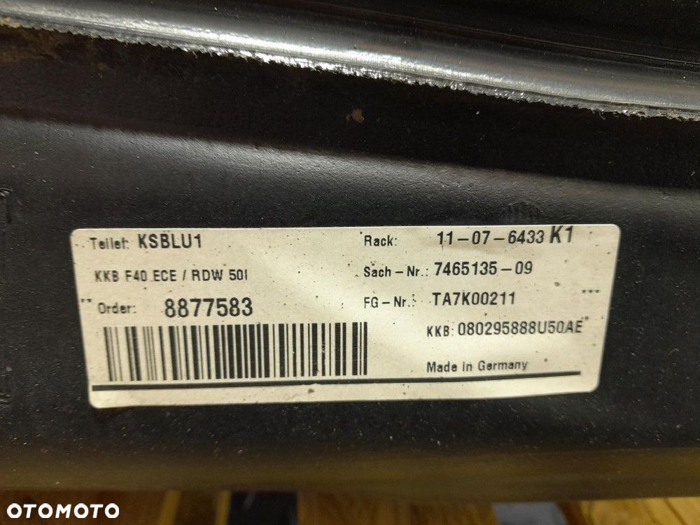 BMW 2 F44 2.0 B 178 KM ZBIORNIK PALIWA 7465135 - 6