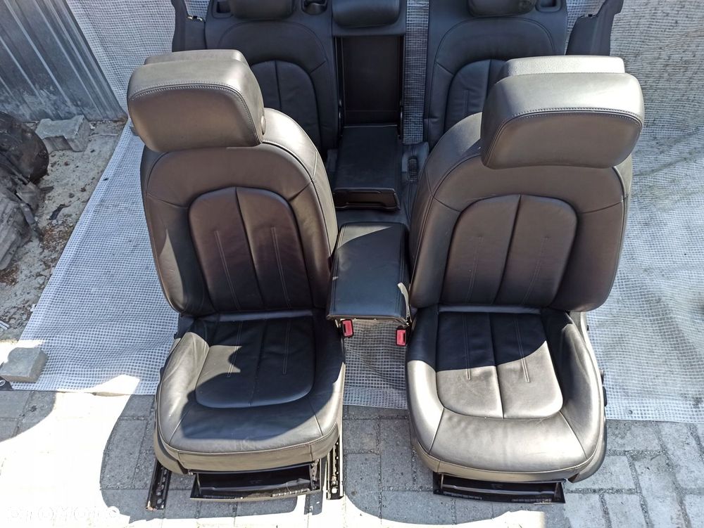 AUDI A6 C7 4G 12-16 FOTELE SKÓRA CZARNE ELEKTRYCZNE 2X KOMPLET SEDAN KOMBI - 9