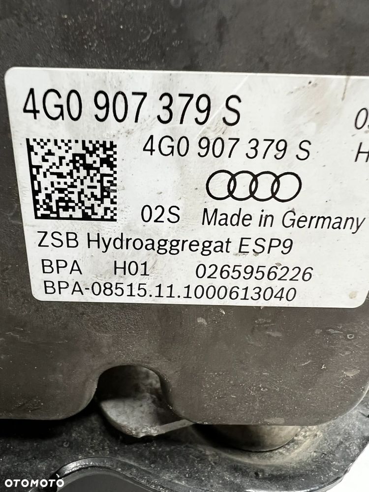 AUDI A7 A6 C7 4G POMPA ABS HAMULCOWA ESP 4G0907379S 4G0614517AK - 2