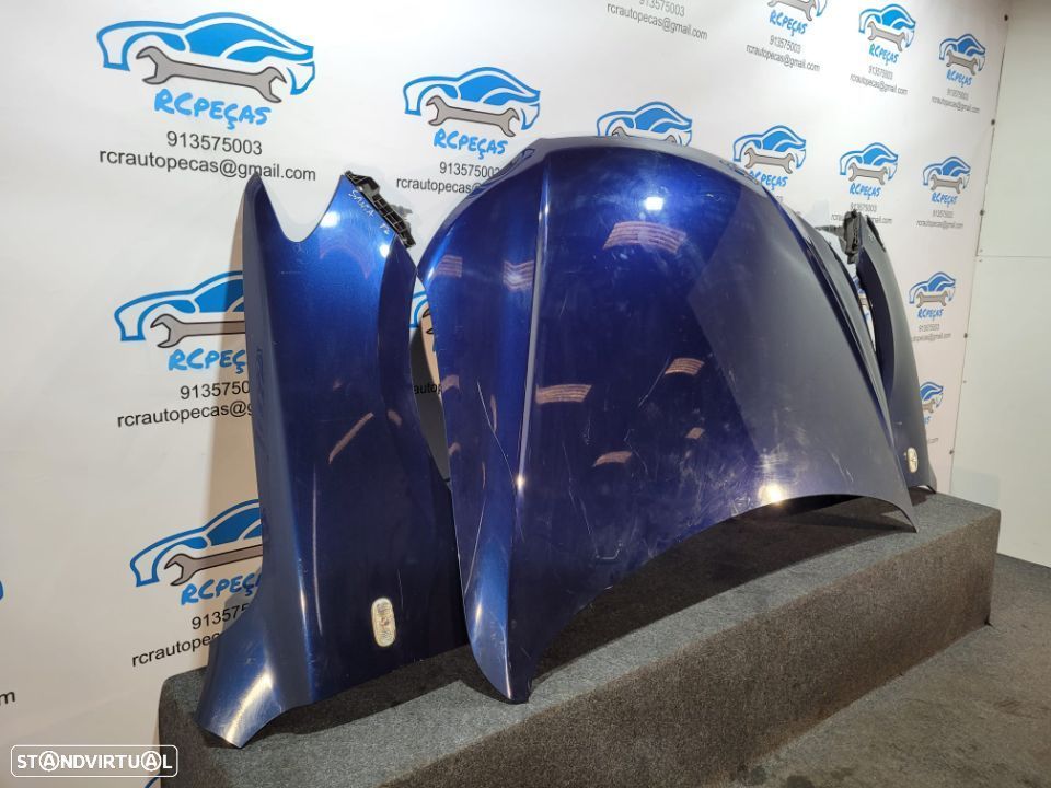 FRENTE COMPLETA HYUNDAI SANTA FÉ II 2 MK2 CAPOT PARACHOQUES GUARDALAMAS OTICAS RADIADOR REFORÇO - 7