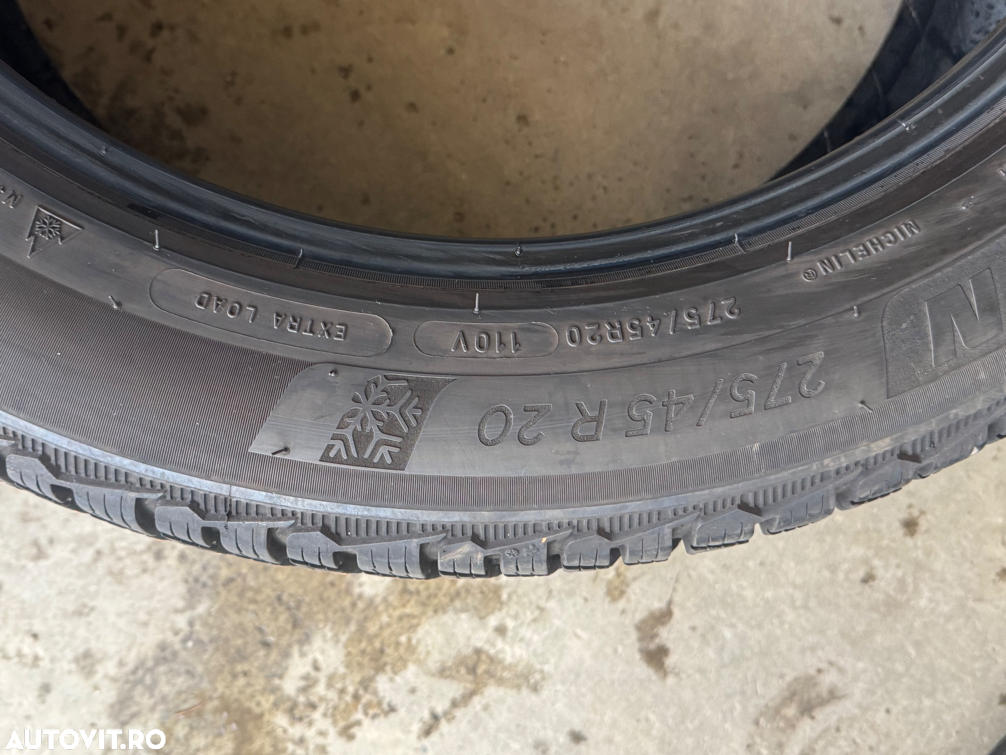 Vând 4 anvelope 275/45/20 Michelin de iarnă ca noi - 5