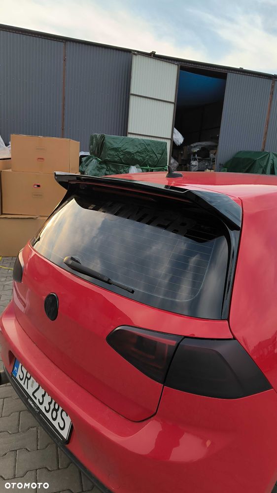 GOLF 7-7,5 STANDARD 2012-2020 Lotka Spoiler Dokładka TYLNA CZARNY POŁYSK - 6