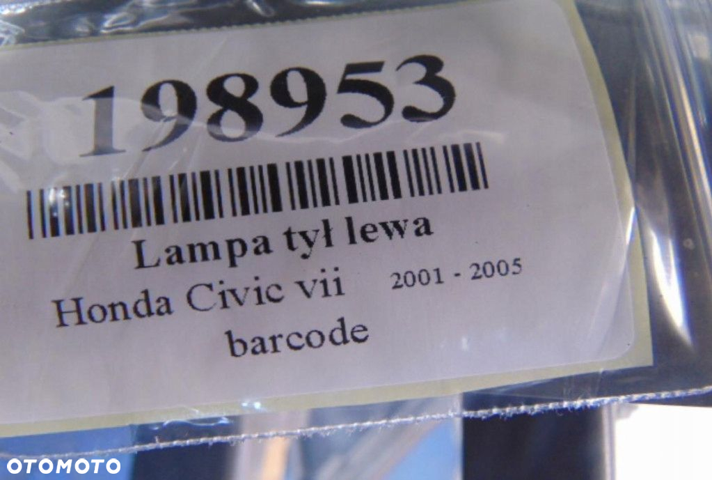 HONDA CIVIK VII CUPE LAMPA TYL LEWA - 5