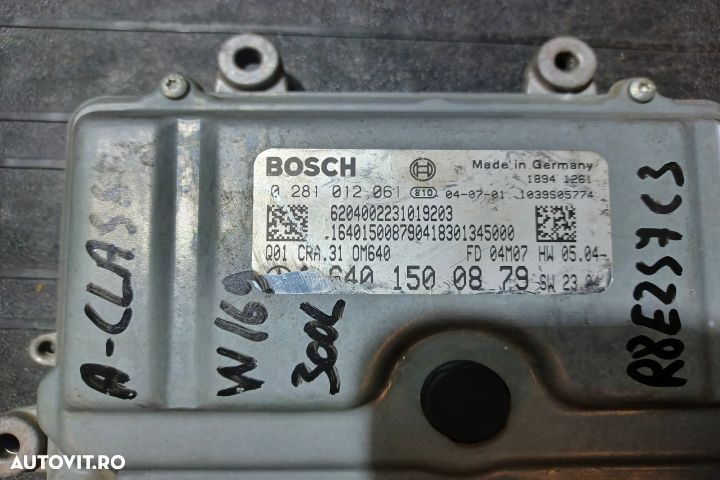 Calculator motor ECU A6401500879 A6401500879 Mercedes-Benz A-Class W1 - 2