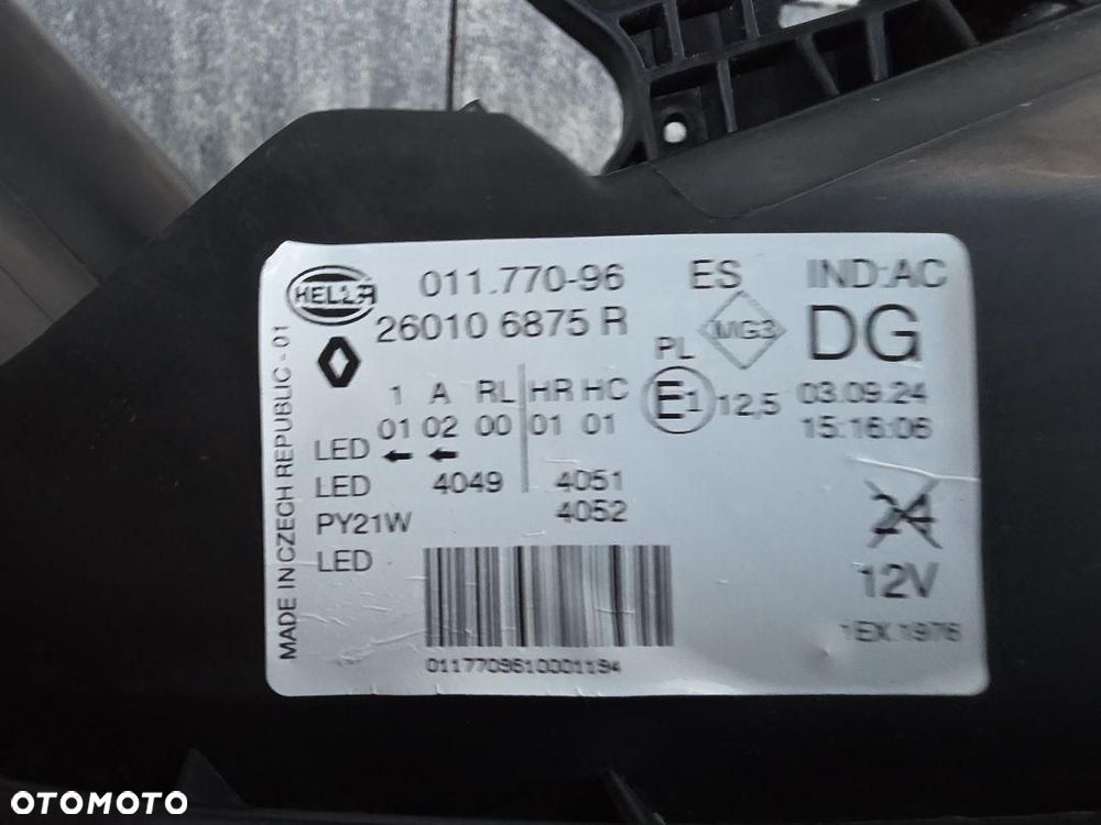 RENAULT KADJAR Lampy Full Led Dynamic Pure Vision 260603525R 260106875R - 15