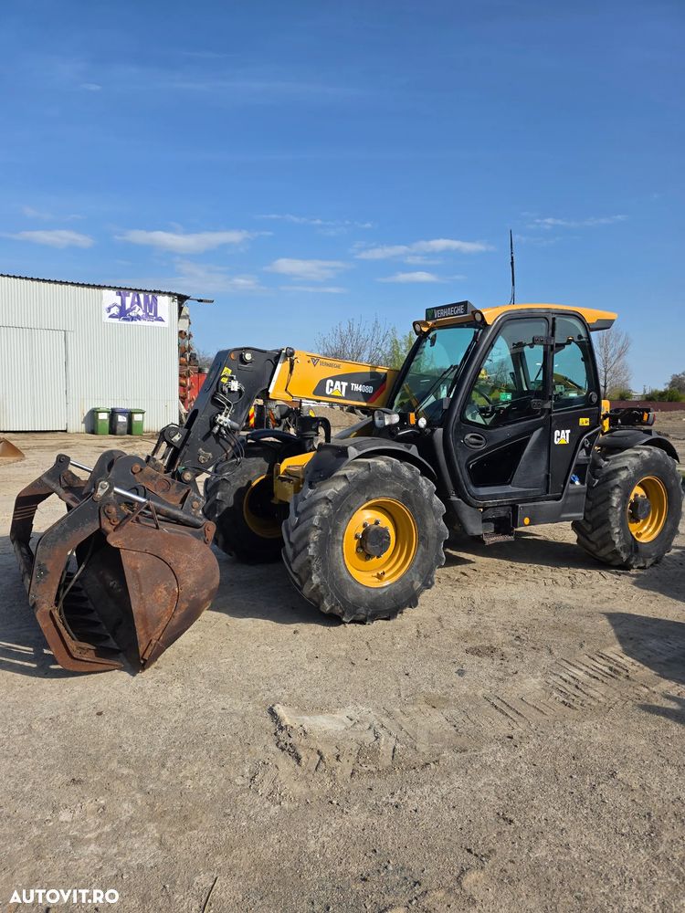 Caterpillar Cat TH408D incarcator telescopic manitou merlo jcb dieci - 8